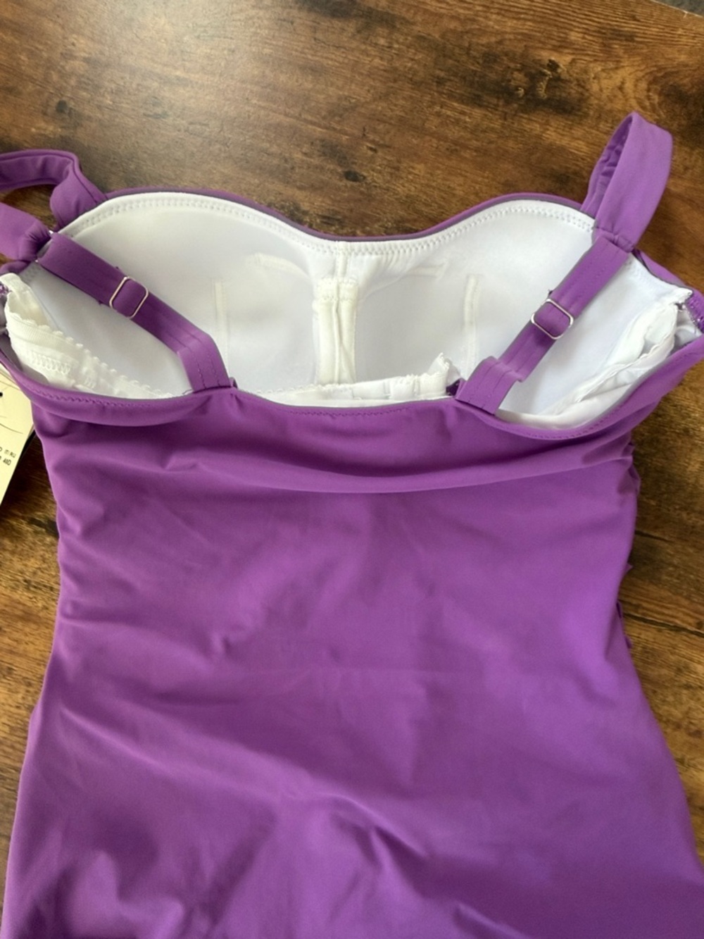 Profile By Gottex Purple Ruched One-Piece Swimsuit - Picture 8 of 8